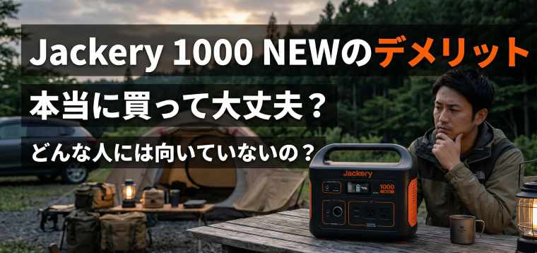 jackery1000newデメリット