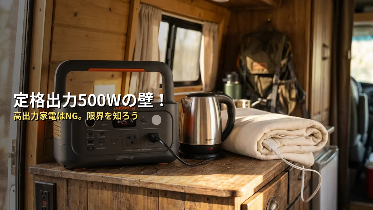 Jackery 600 Newでできないこと・注意すべき限界点