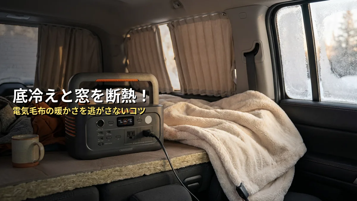 電気毛布＋α！冬の車中泊をさらに快適にするコツ