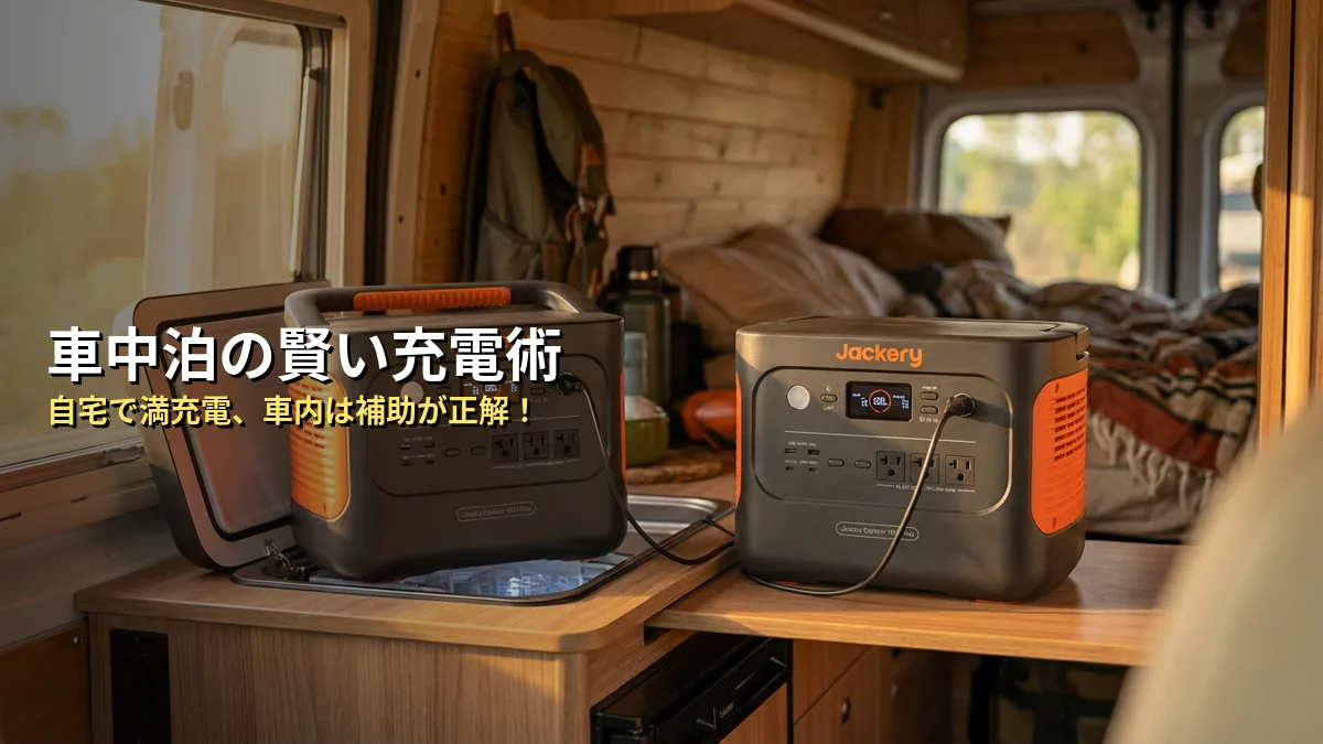 車中泊やキャンプで失敗しないための「賢い充電術」