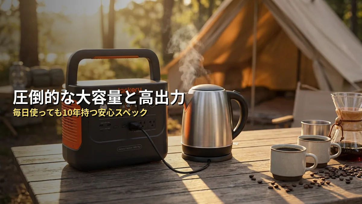 Jackery 1000 Plusの基本スペックと魅力をおさらい
