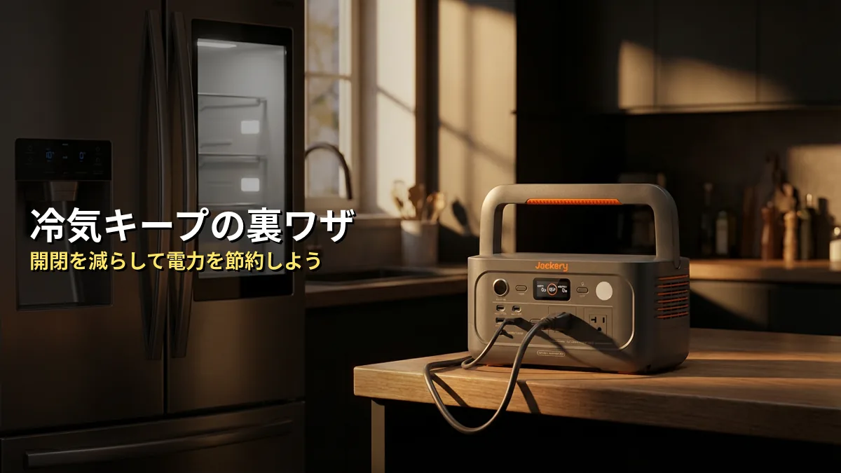 停電時に冷蔵庫の冷気を長持ちさせる3つの裏ワザ