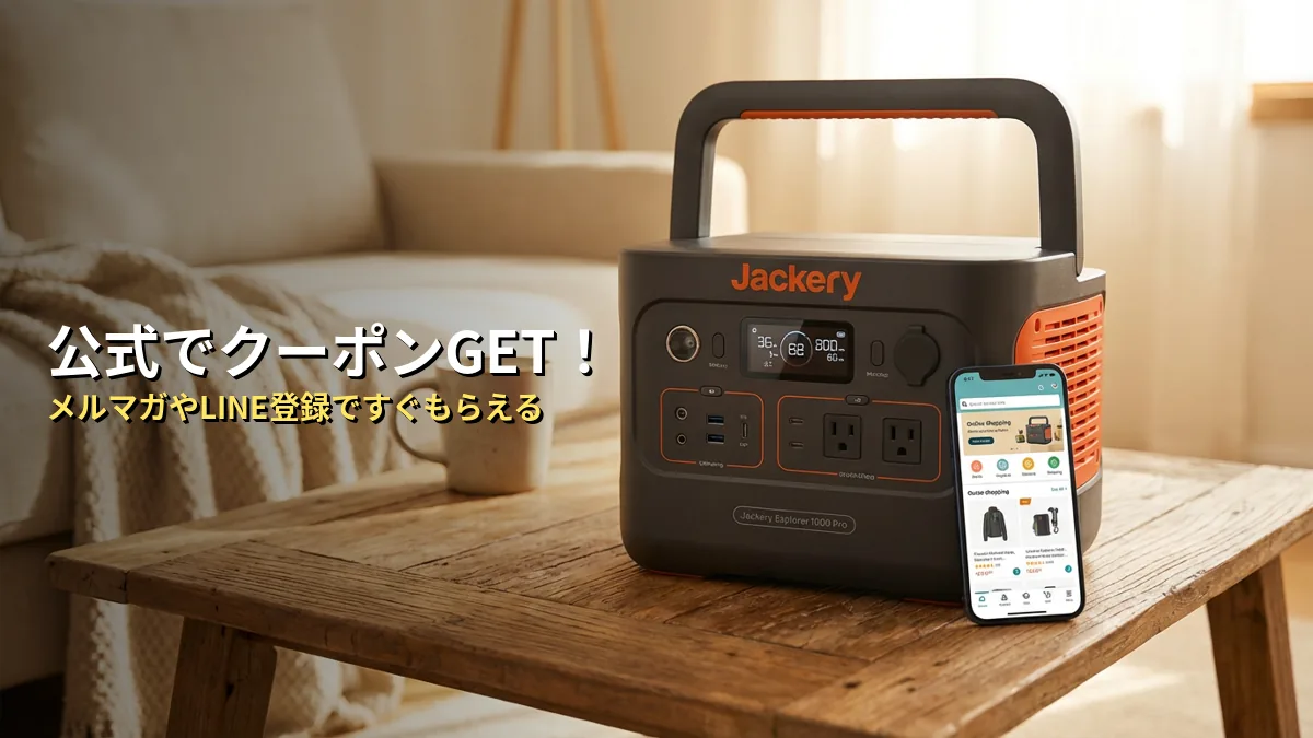 Jackeryのクーポンコードはどこ？確実に見つける方法5選