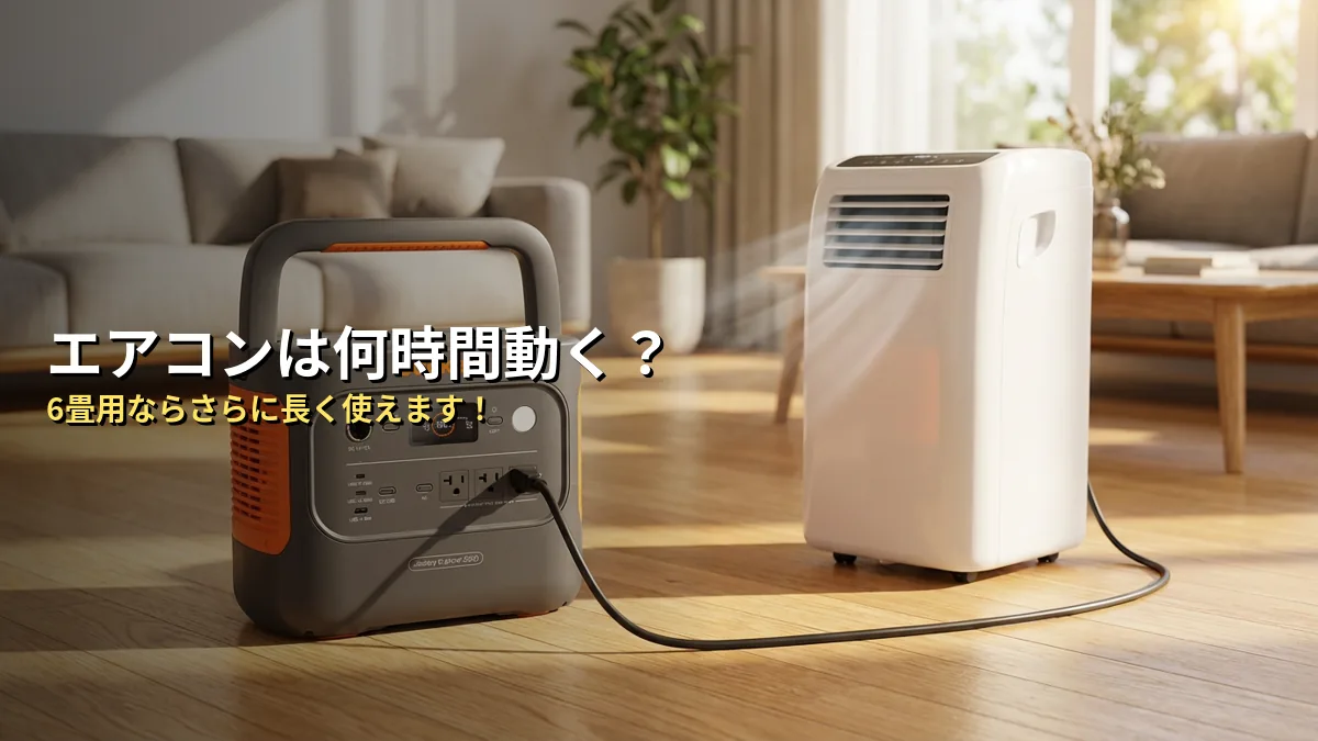 Jackery 2000 Newでエアコンは何時間動く？稼働時間の目安を徹底解説