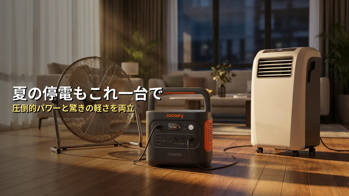 なぜJackery 2000 Newが夏の停電対策に選ばれるのか？3つの理由
