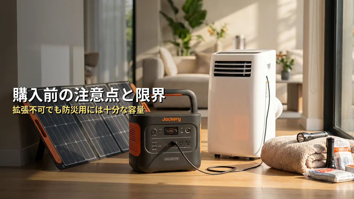 Jackery 2000 Newのちょっと気になる注意点と限界