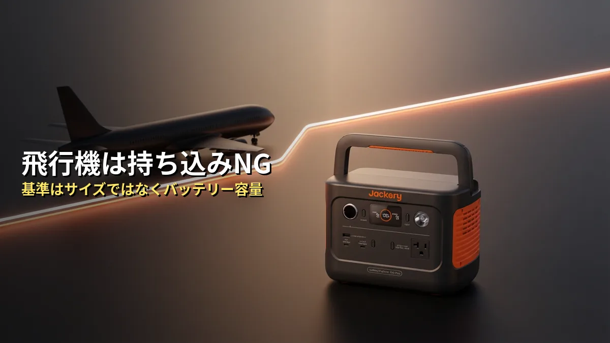 なぜJackery 300 Plusは飛行機に持ち込めないの？