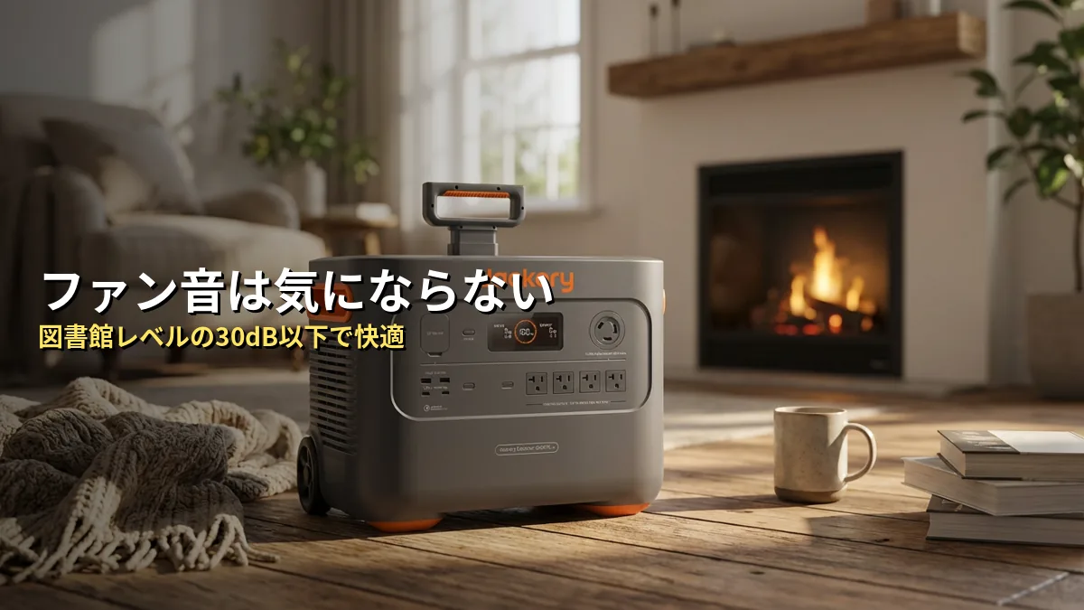 Jackery 2000 Plusのファン音は本当にうるさい？騒音レベルを徹底調査