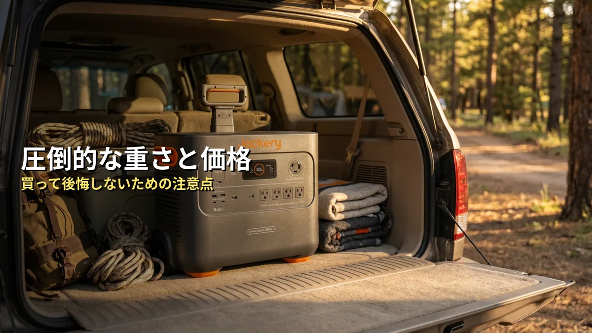 重い？高い？Jackery 2000 Plusの気になるデメリット
