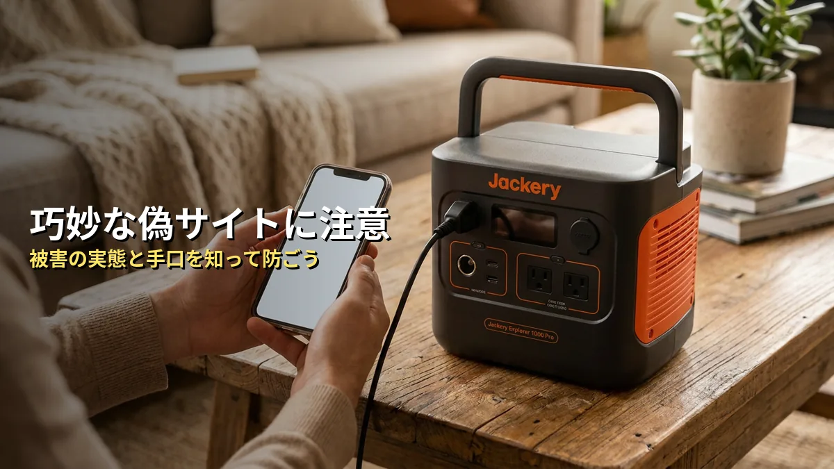 Jackeryの偽サイト・偽モノによる被害の実態