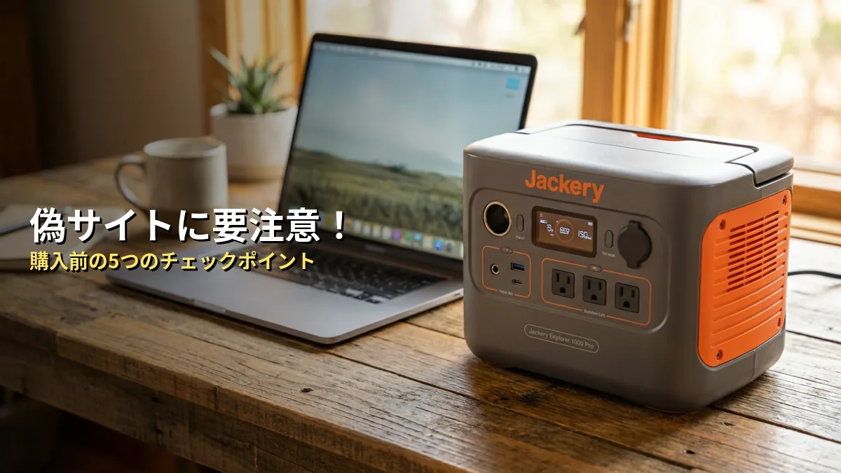 ここをチェック！Jackery偽サイト・偽モノの見分け方5選