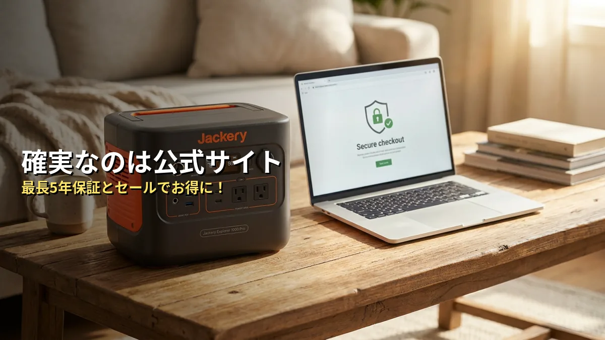 偽モノを回避！確実な購入先①「Jackery公式サイト」の特徴とメリット