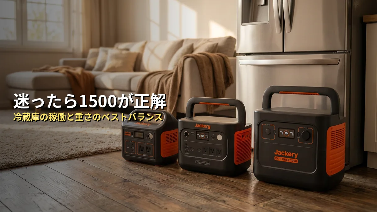 他の容量モデル（1000Wh・2000Wh）との比較