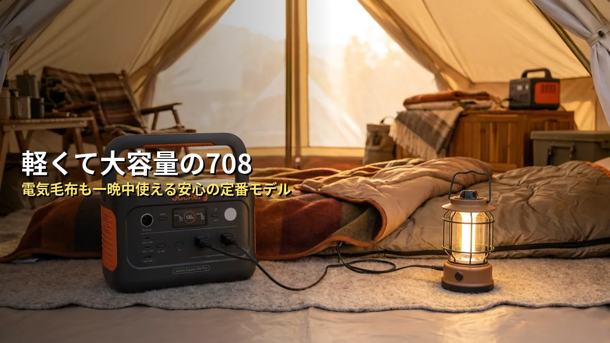 Jackery 708の特徴・メリット・デメリット
