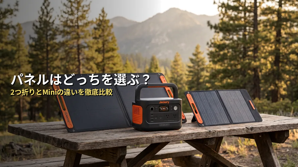 Jackery 600Plusに合うソーラーパネルはどっち？基本的な違い
