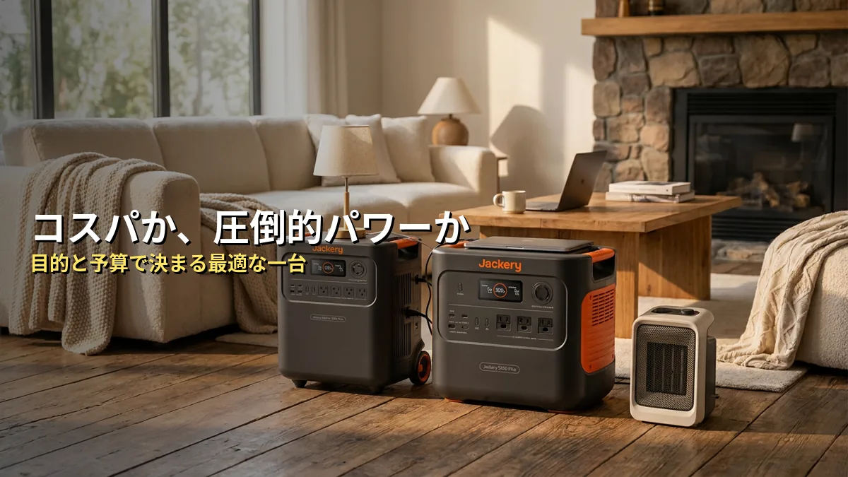 1. 【結論】Jackery 3600 Plusと5000 Plus、決定的な違いとは？