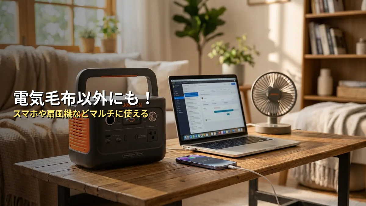 電気毛布以外にも！Jackery 300 Plusで使える身近な家電