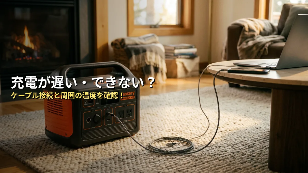 充電が遅い・できないと感じた時にチェックすべきポイント