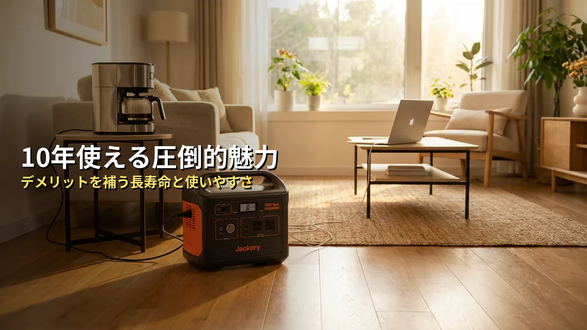 デメリットを上回るJackery 1500 Newの「圧倒的な魅力」