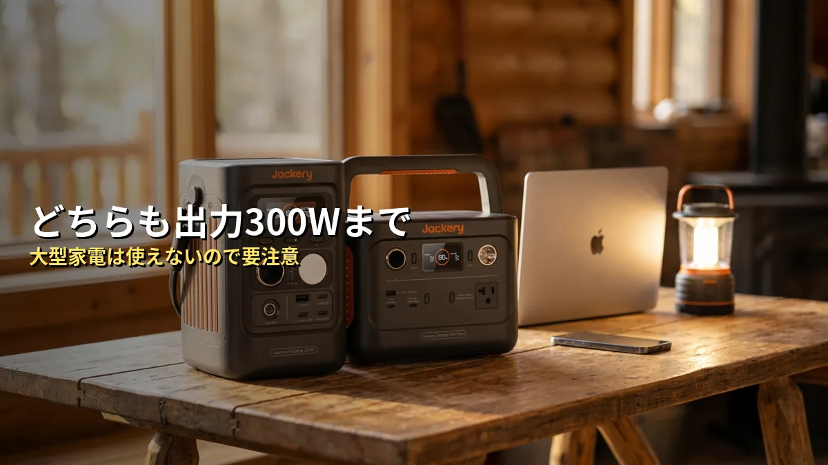 共通する注意点：どちらも「使える家電」は限られる