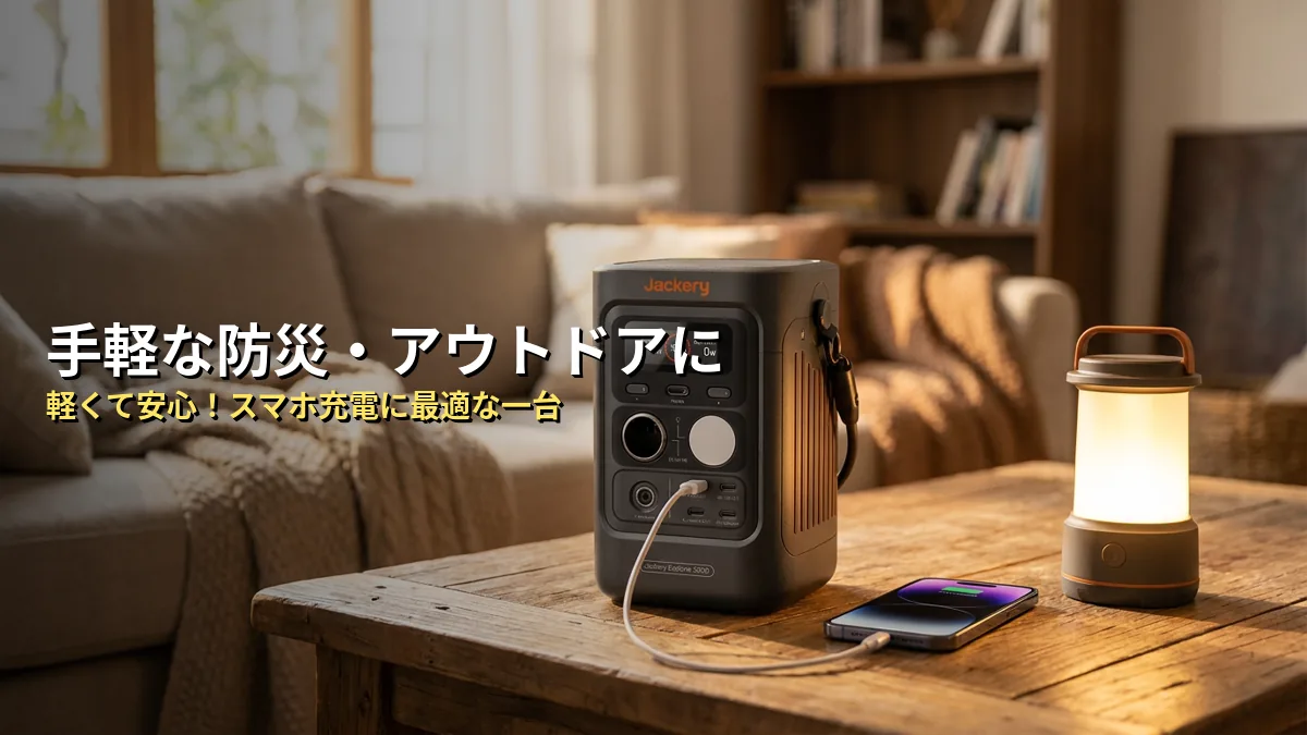 まとめ：Jackery 300Dは手軽な防災・アウトドアに最適