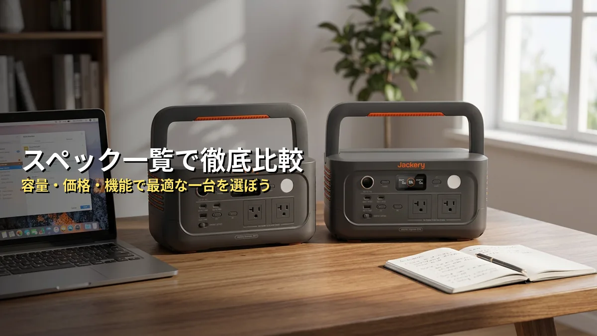 両商品の比較表・スペック一覧