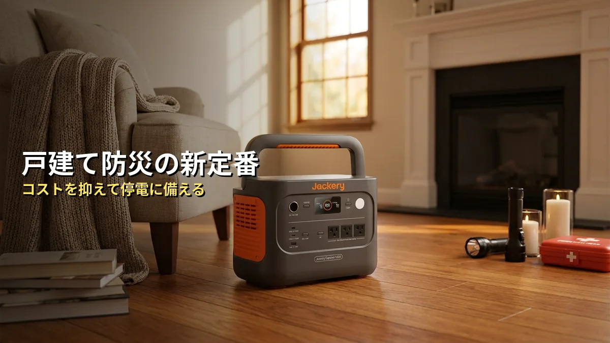 戸建ての防災にJackeryが選ばれる3つの理由