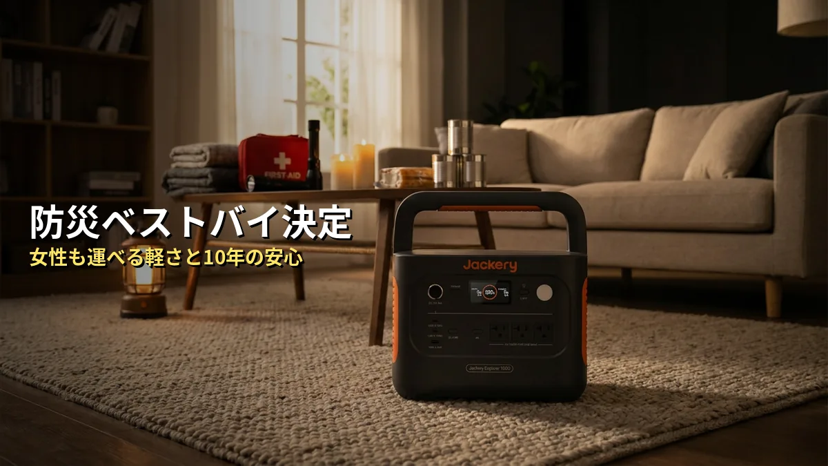 【独自分析】Jackery 1000 Newの本当の実力を5項目でスコア化してみた