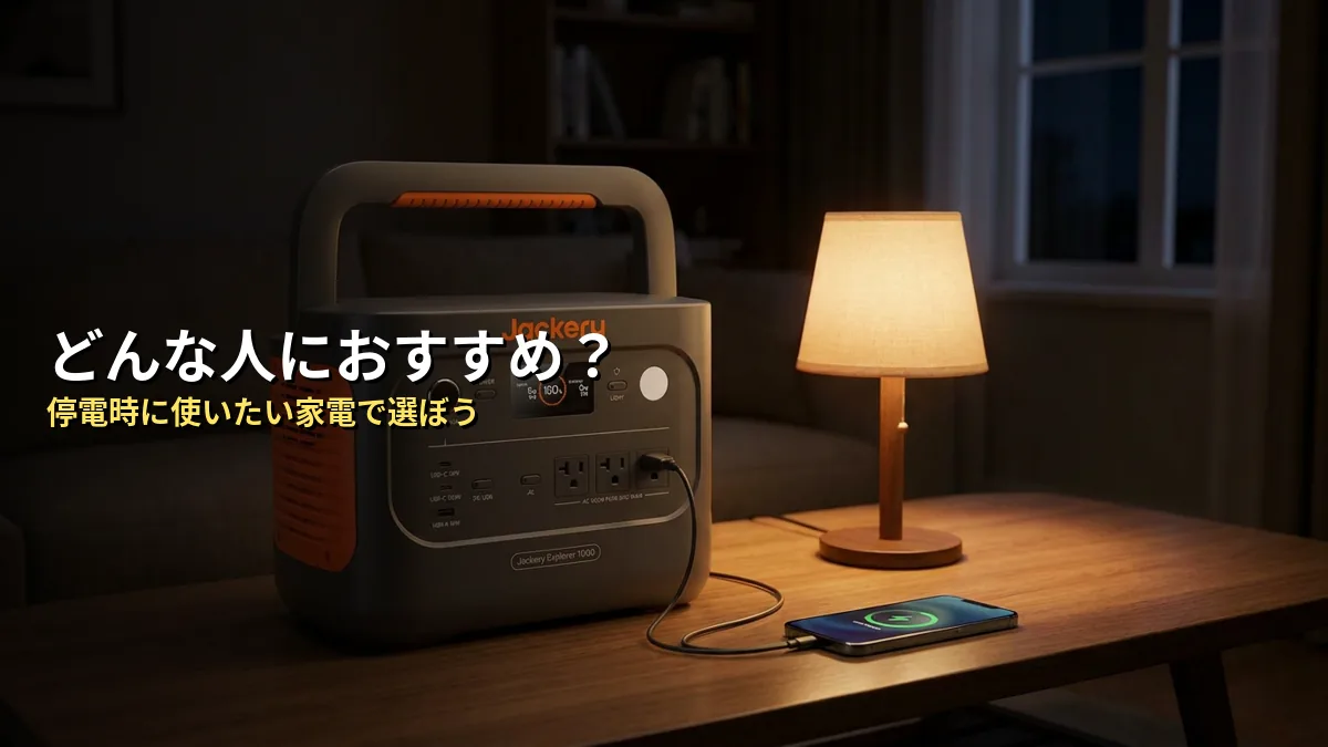 こんな人におすすめ・こんな人には不向き