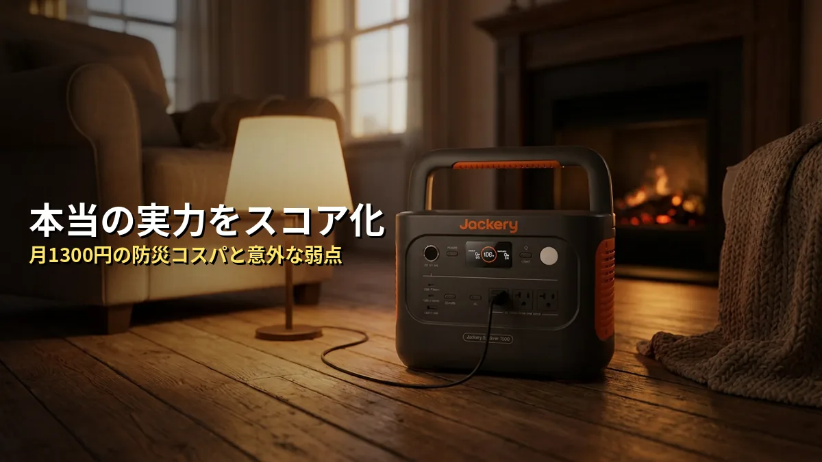【独自分析】Jackery 1000 Plusの本当の実力を5項目でスコア化してみた
