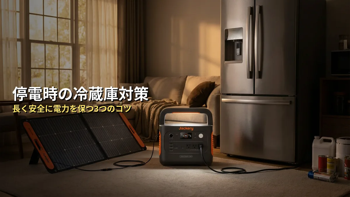 防災目的で冷蔵庫を稼働させるための注意点3つ