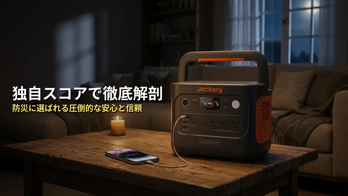 【独自分析】Jackeryの本当の実力を5項目でスコア化してみた
