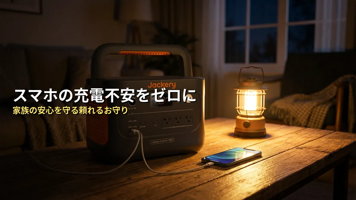 まとめ：Jackeryでスマホの充電不安をなくし、家族の安心を守ろう