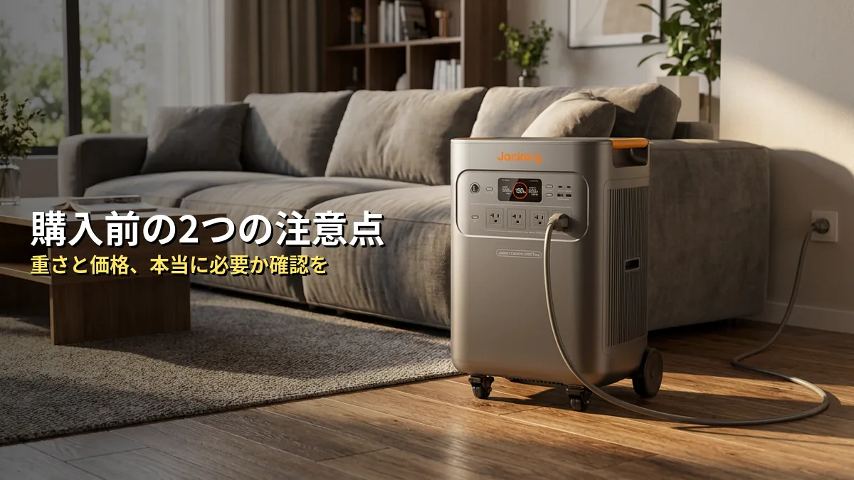 買う前に絶対知っておきたい2つの注意点（デメリット）