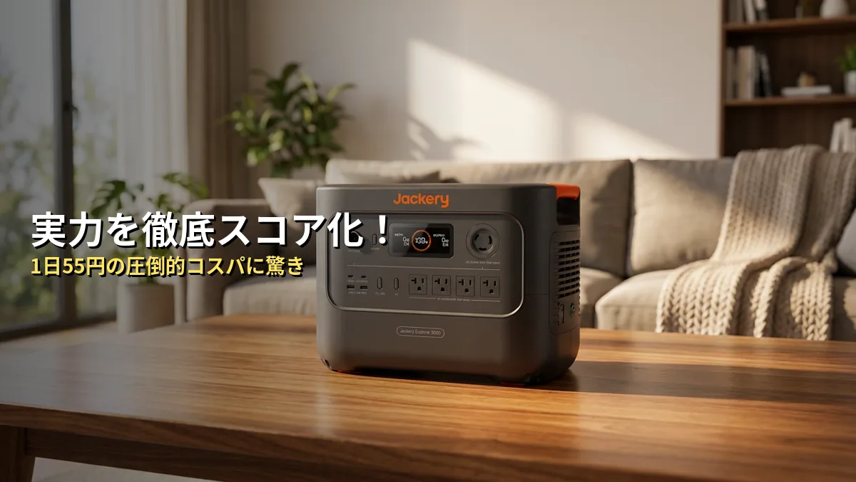 【独自分析】Jackery 3000 Newの本当の実力を5項目でスコア化してみた