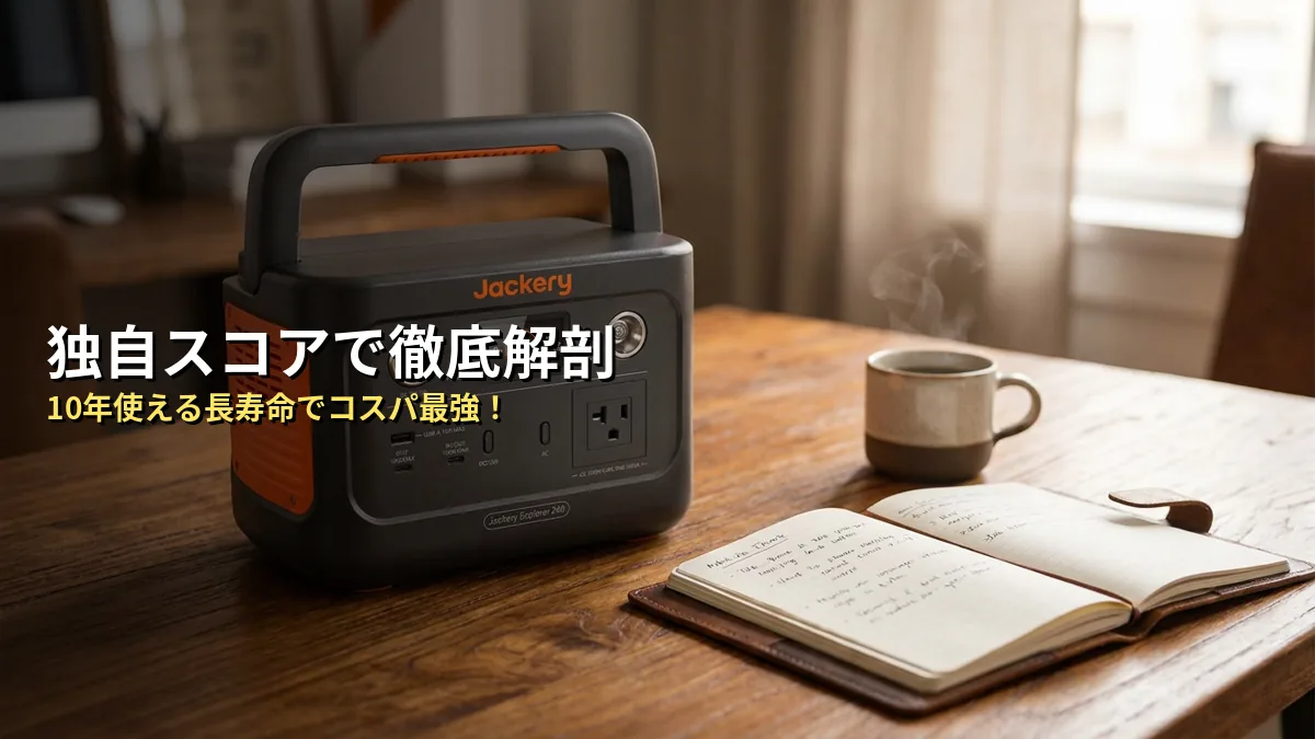 【独自分析】Jackery 240 Newの本当の実力を5項目でスコア化してみた