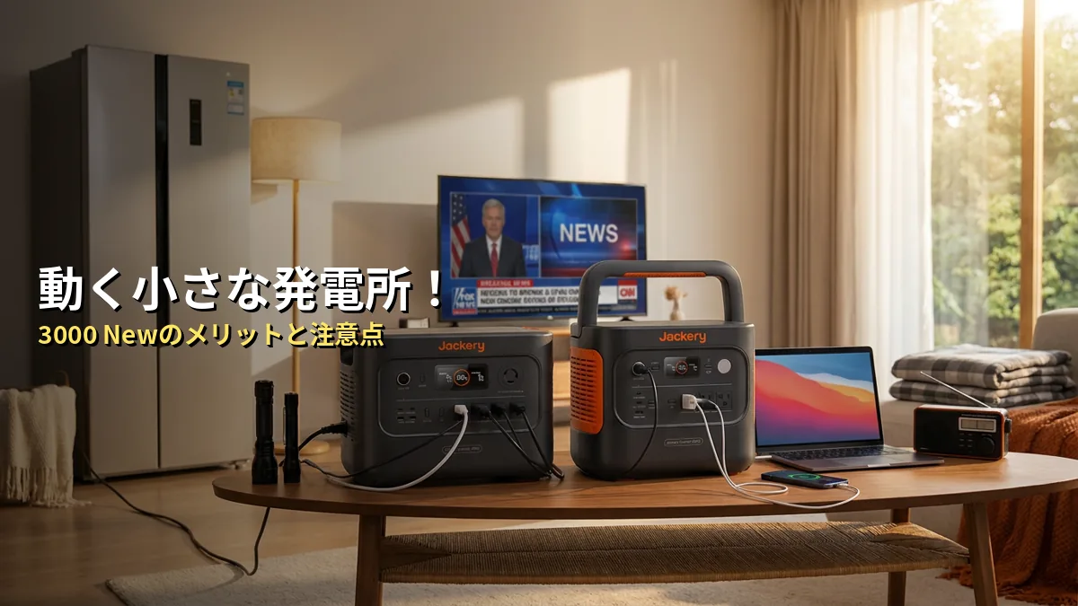 Jackery 3000 Newの特徴・メリット・デメリット