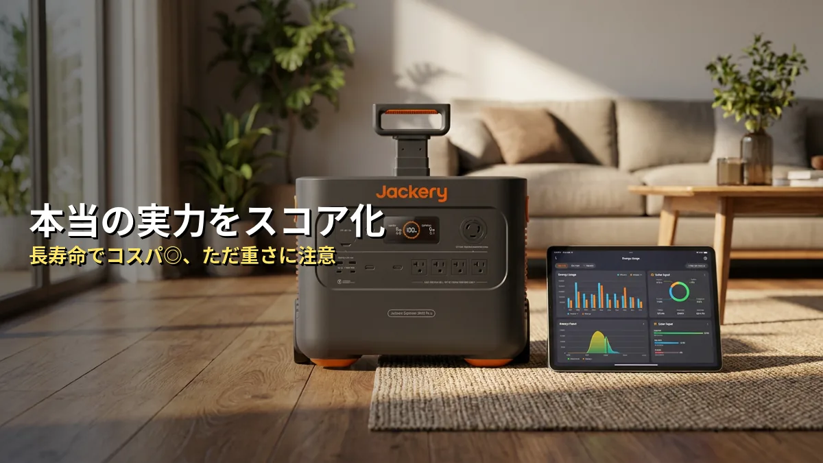 【独自分析】Jackery 2000 Plusの本当の実力を5項目でスコア化してみた