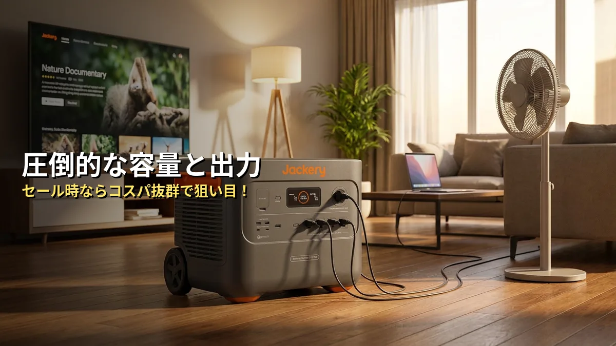 【独自分析】Jackery 3000 Proの本当の実力を5項目でスコア化してみた