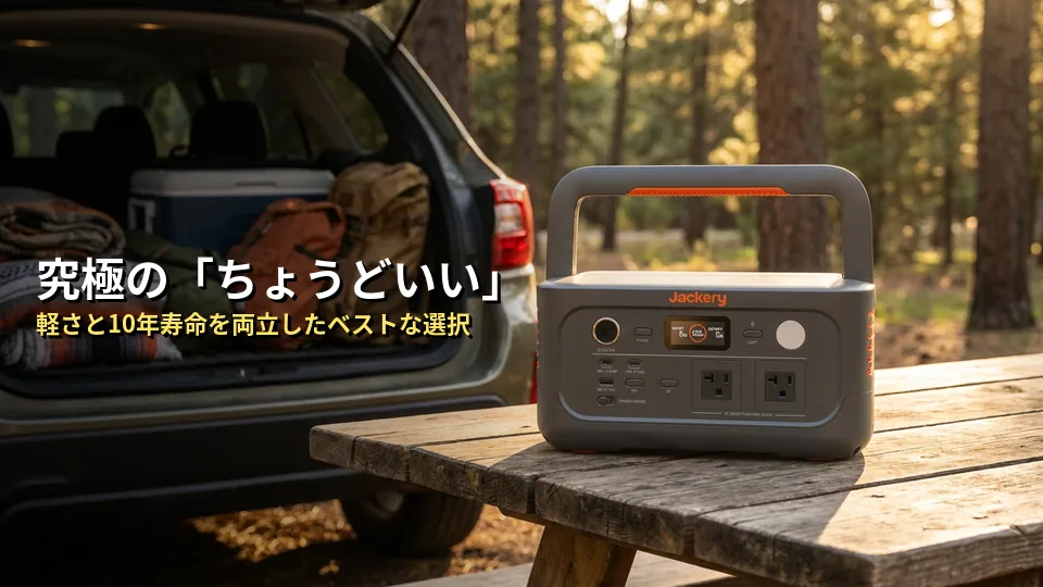 なぜJackery 500 Newが「ちょうどいい」のか？3つの大きな魅力