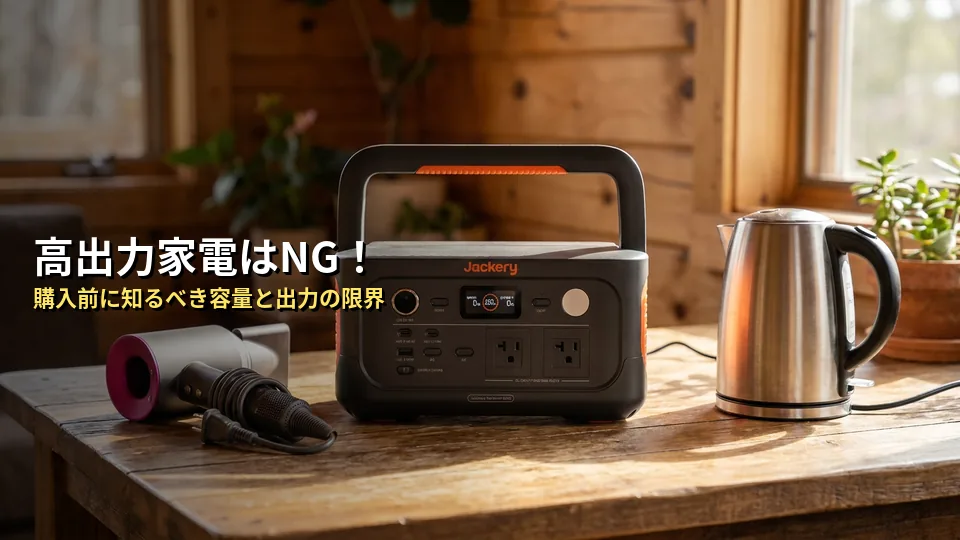 購入前に知っておきたい！Jackery 500 Newの注意点とデメリット