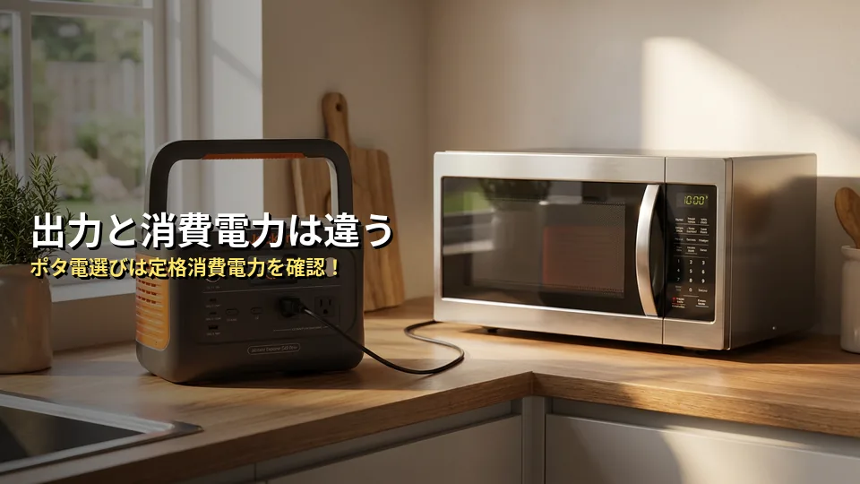 【要注意】電子レンジの「出力」と「消費電力」の罠