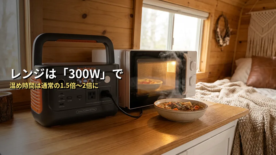 Jackery 600 Plusで電子レンジを使うための3つのコツ
