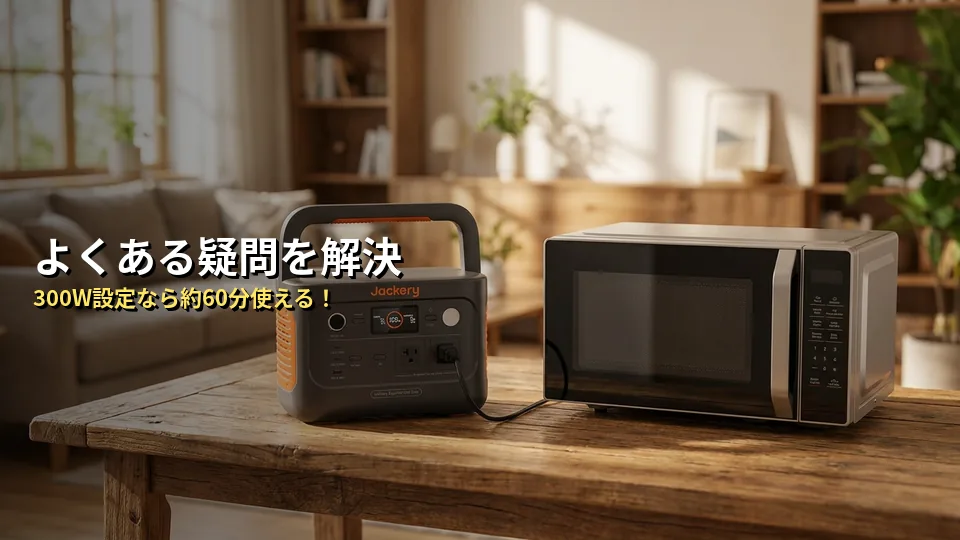Jackery 600 Plusと電子レンジに関するよくある質問(FAQ)