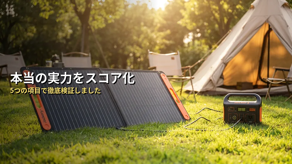 【独自分析】Jackeryソーラーパネルの本当の実力を5項目でスコア化してみた