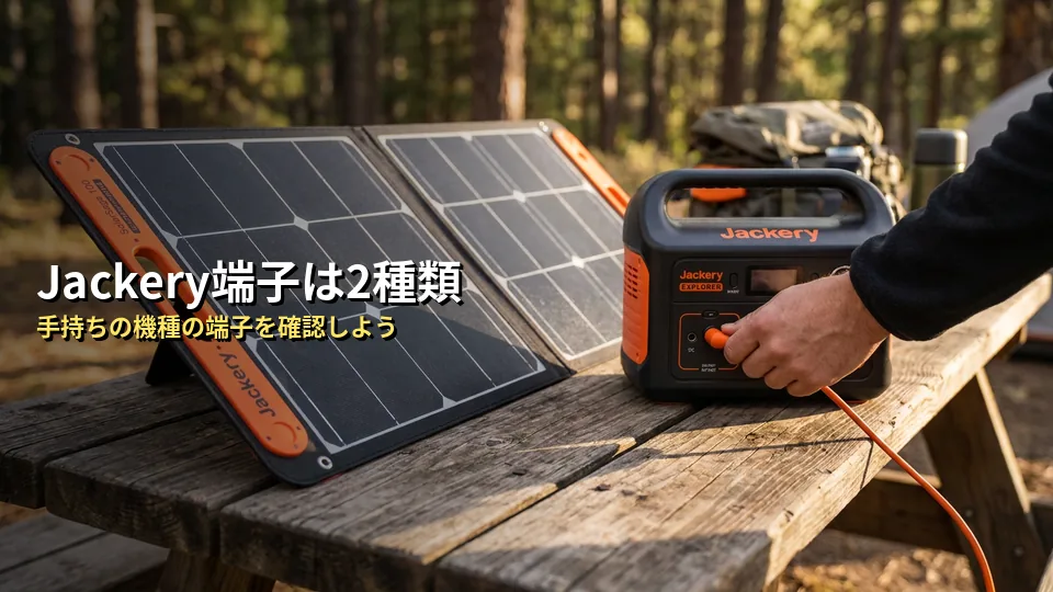 Jackeryのソーラーパネル端子は主に2種類!対応機種をチェック