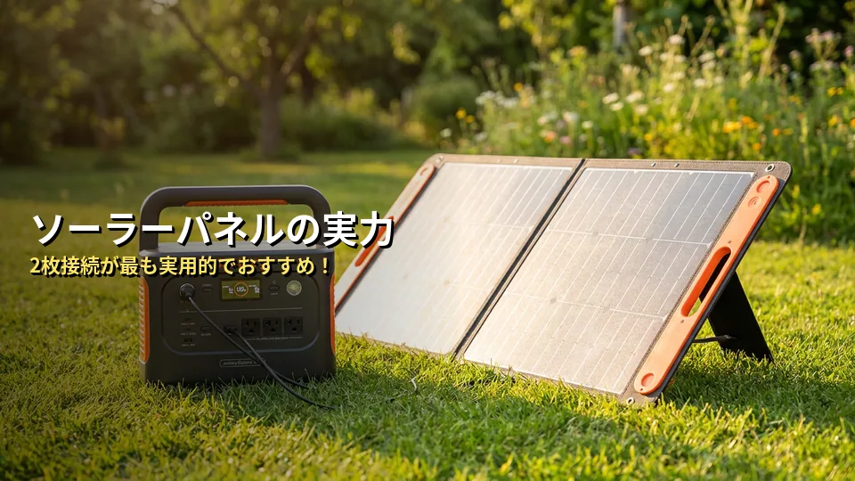 【独自分析】Jackery 1000 New×ソーラーパネルの実力を5項目でスコア化してみた