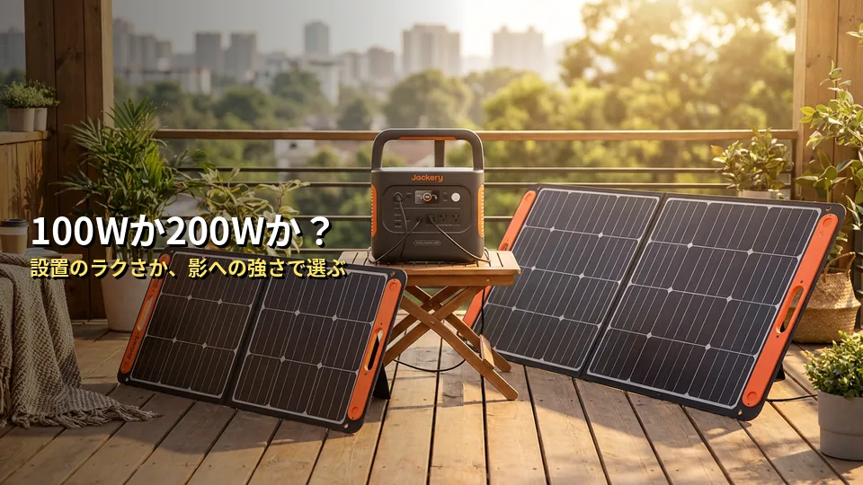 100W（2枚）と200W（1枚）の決定的な3つの違いを比較