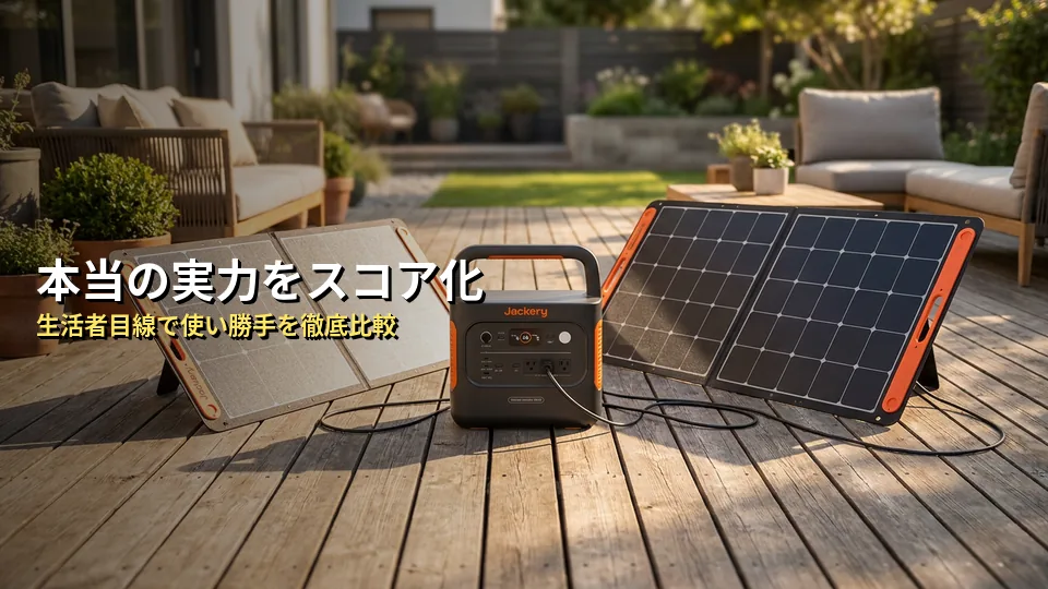 【独自分析】Jackery 2000 New＋ソーラーパネルの本当の実力を5項目でスコア化してみた