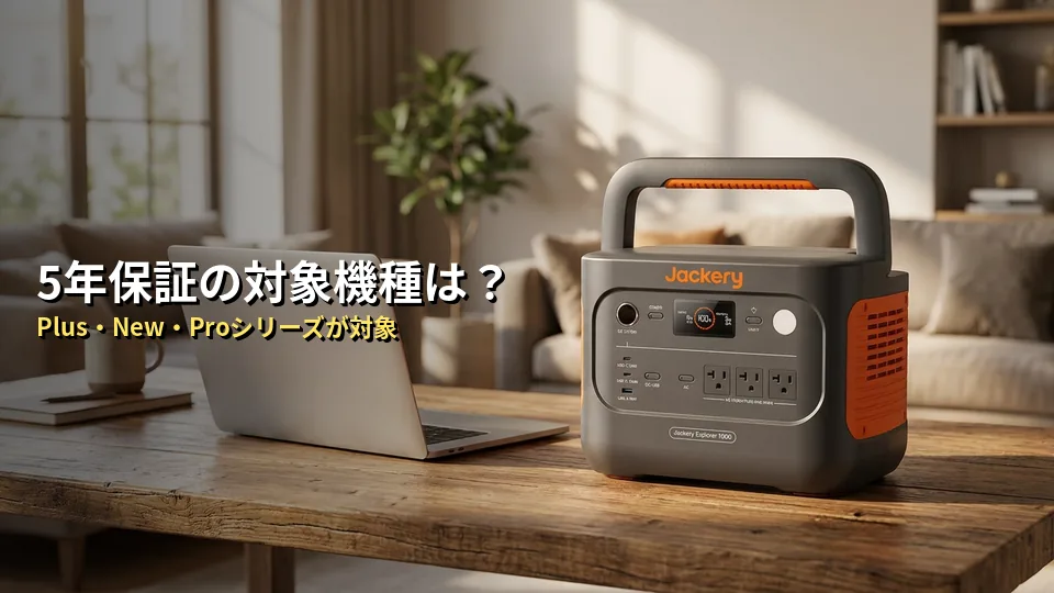 Jackeryの5年保証「対象機種」と「対象外」を完全まとめ